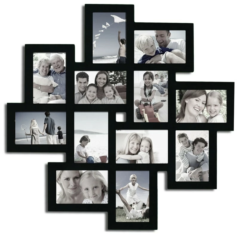 Discount ๐ Adeco 12 Opening 4 X 6" Black Collage Wall Picture Frame ๐ 6 Discount ๐ Adeco 12 Opening 4 X 6" Black Collage Wall Picture Frame ๐ - Image 4