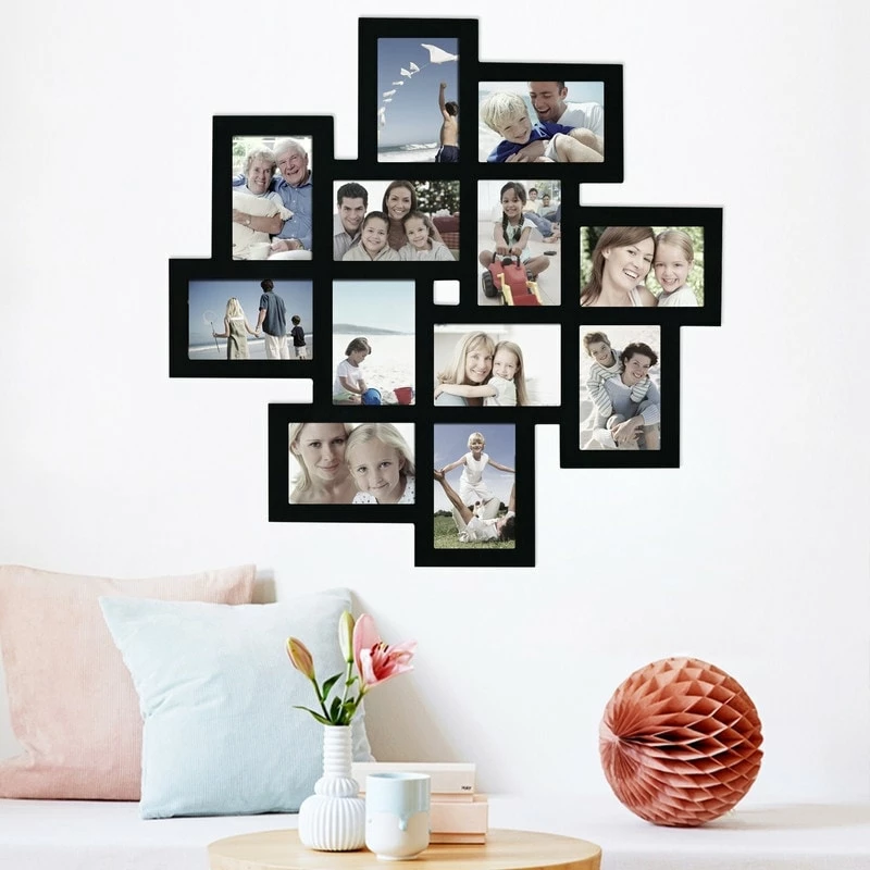 Discount ๐ Adeco 12 Opening 4 X 6" Black Collage Wall Picture Frame ๐ 5 Discount ๐ Adeco 12 Opening 4 X 6" Black Collage Wall Picture Frame ๐ - Image 3