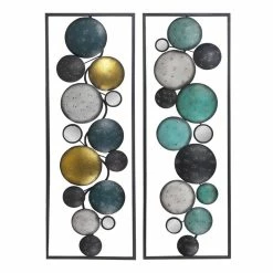 Brand new ⭐ ADECO Abstract Pattern Rectangle Frame Accents Wall Decor Set Of 2 - Medium 😀 -Adeco Shop ADECO Abstract Float Pattern Rectangle Frame Mirror Accents Wall Decor 2