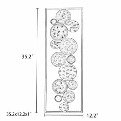 Brand new ⭐ ADECO Abstract Pattern Rectangle Frame Accents Wall Decor Set Of 2 - Medium 😀 -Adeco Shop ADECO Abstract Float Pattern Rectangle Frame Mirror Accents Wall Decor 3