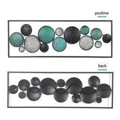 Brand new ⭐ ADECO Abstract Pattern Rectangle Frame Accents Wall Decor Set Of 2 - Medium 😀 -Adeco Shop ADECO Abstract Float Pattern Rectangle Frame Mirror Accents Wall Decor 4