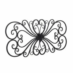 Deals 🛒 Adeco Black Scrolled Flower Metal Wall Decor Art Oblong Living Room - 13.25" (L) X 1" (W) X 28.5" (H). 😉 14 Deals 🛒 Adeco Black Scrolled Flower Metal Wall Decor Art Oblong Living Room - 13.25" (L) X 1" (W) X 28.5" (H). 😉 -Adeco Shop ADECO Black Scrolled Flower Metal Wall Decor Art Oblong Living Room 3