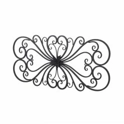 Deals 🛒 Adeco Black Scrolled Flower Metal Wall Decor Art Oblong Living Room - 13.25" (L) X 1" (W) X 28.5" (H). 😉 15 Deals 🛒 Adeco Black Scrolled Flower Metal Wall Decor Art Oblong Living Room - 13.25" (L) X 1" (W) X 28.5" (H). 😉 -Adeco Shop ADECO Black Scrolled Flower Metal Wall Decor Art Oblong Living Room 4