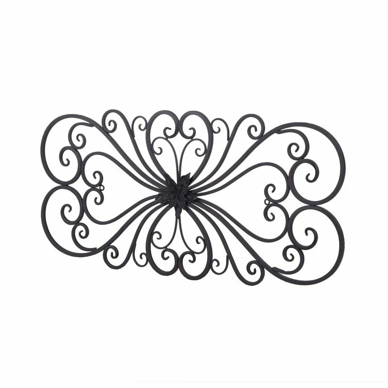 Deals 🛒 Adeco Black Scrolled Flower Metal Wall Decor Art Oblong Living Room - 13.25" (L) X 1" (W) X 28.5" (H). 😉 7 Deals 🛒 Adeco Black Scrolled Flower Metal Wall Decor Art Oblong Living Room - 13.25" (L) X 1" (W) X 28.5" (H). 😉 - Image 5