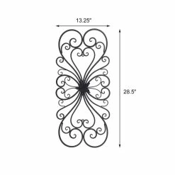 Deals 🛒 Adeco Black Scrolled Flower Metal Wall Decor Art Oblong Living Room - 13.25" (L) X 1" (W) X 28.5" (H). 😉 16 Deals 🛒 Adeco Black Scrolled Flower Metal Wall Decor Art Oblong Living Room - 13.25" (L) X 1" (W) X 28.5" (H). 😉 -Adeco Shop ADECO Black Scrolled Flower Metal Wall Decor Art Oblong Living Room 5