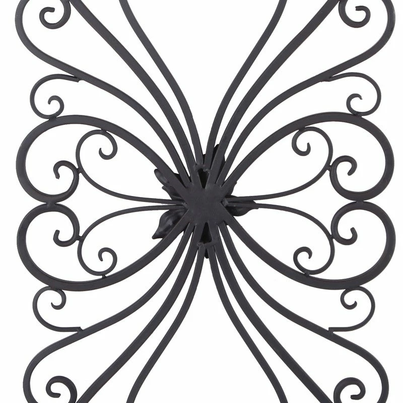 Deals 🛒 Adeco Black Scrolled Flower Metal Wall Decor Art Oblong Living Room - 13.25" (L) X 1" (W) X 28.5" (H). 😉 9 Deals 🛒 Adeco Black Scrolled Flower Metal Wall Decor Art Oblong Living Room - 13.25" (L) X 1" (W) X 28.5" (H). 😉 - Image 7