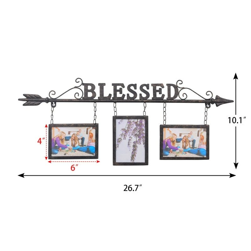Discount 👏 ADECO Blessed Anchor Picture Photo Frame Wall Hanging Collage Decor ❤️ 5 Discount 👏 ADECO Blessed Anchor Picture Photo Frame Wall Hanging Collage Decor ❤️ - Image 3