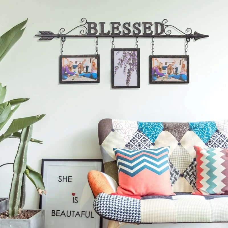 Discount 👏 ADECO Blessed Anchor Picture Photo Frame Wall Hanging Collage Decor ❤️ 3 Discount 👏 ADECO Blessed Anchor Picture Photo Frame Wall Hanging Collage Decor ❤️