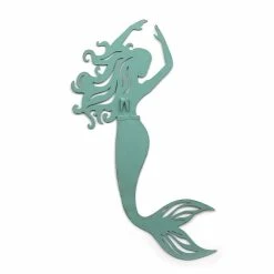 Coupon 😉 ADECO Blue Mermaid Metal Wall Art Decor For Home Garden Living Room 🔔 -Adeco Shop ADECO Blue Mermaid Metal Wall Art Decor for Home Garden Living Room 12