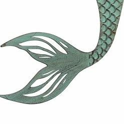 Coupon 😉 ADECO Blue Mermaid Metal Wall Art Decor For Home Garden Living Room 🔔 -Adeco Shop ADECO Blue Mermaid Metal Wall Art Decor for Home Garden Living Room 6