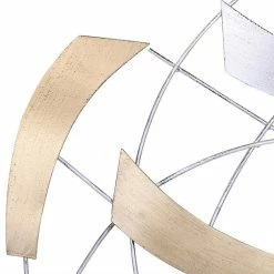 Cheap 😀 Adeco Decorative Abstract Metal Wall Hanging Sculpture Modern Art 😍 -Adeco Shop ADECO Decorative Abstract Metal Wall Hanging Sculpture Modern Art 3