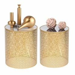 New ⌛ Adeco End Table Set Of 2 Coffee Nightstand Accent Nesting Side Stool - Set Of 2 🌟 -Adeco Shop ADECO End Table Set of 2 Coffee Nightstand Accent Nesting Side Stool 3
