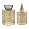 Best deal 🔔 ADECO End Table Set Of 2 Gold Accent Side Coffee Nightstand Stool Black&gold 🔥 2 Best deal 🔔 ADECO End Table Set Of 2 Gold Accent Side Coffee Nightstand Stool Black&gold 🔥 -Adeco Shop ADECO End Table Set of 2 Gold Accent Side Coffee Nightstand Stool