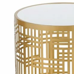 Best deal 🔔 ADECO End Table Set Of 2 Gold Accent Side Coffee Nightstand Stool Black&gold 🔥 -Adeco Shop ADECO End Table Set of 2 Gold Accent Side Coffee Nightstand Stool 5