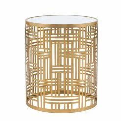 Best deal 🔔 ADECO End Table Set Of 2 Gold Accent Side Coffee Nightstand Stool Black&gold 🔥 -Adeco Shop ADECO End Table Set of 2 Gold Accent Side Coffee Nightstand Stool 7