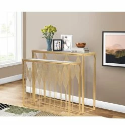Cheap ๐ฅฐ ADECO End Table Set Of 2 Gold Leaves Accent Coffee Nightstands Stool ๐ฅฐ 21 Cheap ๐ฅฐ ADECO End Table Set Of 2 Gold Leaves Accent Coffee Nightstands Stool ๐ฅฐ -Adeco Shop ADECO End Table Set of 2 Gold Leaves Accent Coffee Nightstands Stool 4