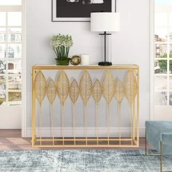 Cheap ๐ฅฐ ADECO End Table Set Of 2 Gold Leaves Accent Coffee Nightstands Stool ๐ฅฐ 22 Cheap ๐ฅฐ ADECO End Table Set Of 2 Gold Leaves Accent Coffee Nightstands Stool ๐ฅฐ -Adeco Shop ADECO End Table Set of 2 Gold Leaves Accent Coffee Nightstands Stool 5