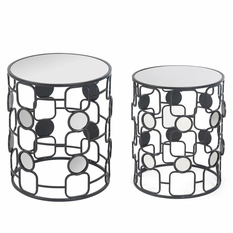 Brand new ๐คฉ ADECO Metal Accent Coffee Stools End Table Side Nightstand Set Of 2 โ 6 Brand new ๐คฉ ADECO Metal Accent Coffee Stools End Table Side Nightstand Set Of 2 โ - Image 4