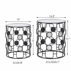 Brand new ๐คฉ ADECO Metal Accent Coffee Stools End Table Side Nightstand Set Of 2 โ 20 Brand new ๐คฉ ADECO Metal Accent Coffee Stools End Table Side Nightstand Set Of 2 โ -Adeco Shop ADECO Metal Accent Coffee Stools End Table Side Nightstand Set of 2 4