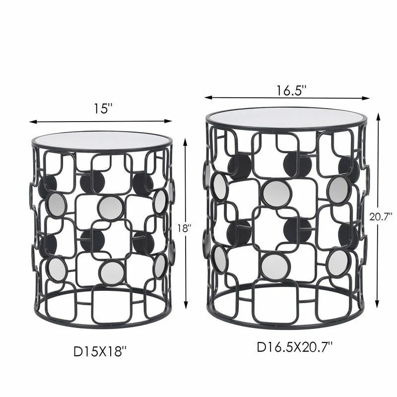 Brand new ๐คฉ ADECO Metal Accent Coffee Stools End Table Side Nightstand Set Of 2 โ 7 Brand new ๐คฉ ADECO Metal Accent Coffee Stools End Table Side Nightstand Set Of 2 โ - Image 5