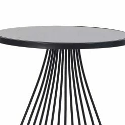 Hot Sale 😀 ADECO Metal End Table Side Nightstand Gold Accent Coffee Table Stools 😍 -Adeco Shop ADECO Metal End Table Side Nightstand Gold Accent Coffee Table Stools 3