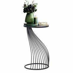 Hot Sale 😀 ADECO Metal End Table Side Nightstand Gold Accent Coffee Table Stools 😍 -Adeco Shop ADECO Metal End Table Side Nightstand Gold Accent Coffee Table Stools 9