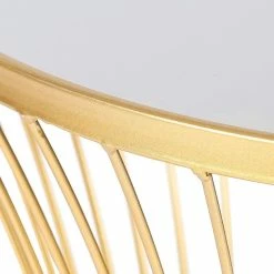 Outlet ✨ Adeco Metal End Table Drum Side Table Nightstand Accent Coffee Table 😍 -Adeco Shop ADECO Metal End Table Slim Waist Side Nightstand Accent Coffee Table 8