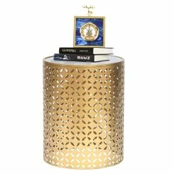 Coupon 😉 ADECO Metal End Tables Set Of 2 Gold Nesting Side Coffee Table ⭐ -Adeco Shop ADECO Metal End Tables Set of 2 Gold Nesting Side Coffee Table 5