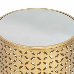 Coupon 😉 ADECO Metal End Tables Set Of 2 Gold Nesting Side Coffee Table ⭐ -Adeco Shop ADECO Metal End Tables Set of 2 Gold Nesting Side Coffee Table 7