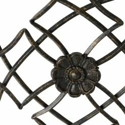 Wholesale 👍 ADECO Metal Flower Wall Decor Black Scrolled Flower Living Room Art ⭐ -Adeco Shop ADECO Metal Flower Wall Decor Black Scrolled Flower Living Room Art 4
