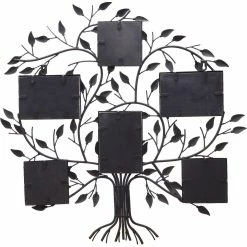 Cheap 🛒 ADECO Metal Tree Wall Hanging Collage Picture Photo Frame 6 Openings 🥰 -Adeco Shop ADECO Metal Tree Wall Hanging Collage Picture Photo Frame 6 Openings 2