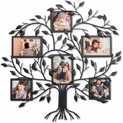 Cheap 🛒 ADECO Metal Tree Wall Hanging Collage Picture Photo Frame 6 Openings 🥰 -Adeco Shop ADECO Metal Tree Wall Hanging Collage Picture Photo Frame 6 Openings 5