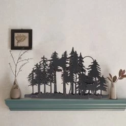 Best deal ✨ ADECO Metal Wall Décor Black Art Panel Sculptures For Indoor Outdoor 🔥