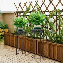 Buy 🌟 ADECO Potted Plant Stand Round Iron Floor Flower Rack Set Of 2 🤩 27 Buy 🌟 ADECO Potted Plant Stand Round Iron Floor Flower Rack Set Of 2 🤩 -Adeco Shop ADECO Potted Plant Stand Round Iron Floor Flower Rack Set of 2 12