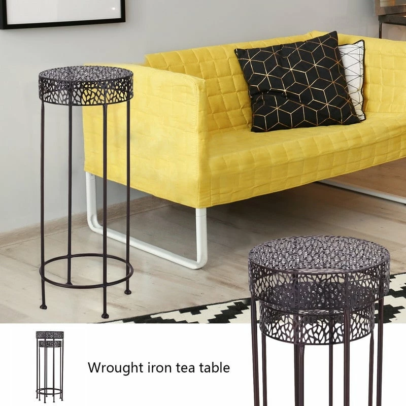 Buy 🌟 ADECO Potted Plant Stand Round Iron Floor Flower Rack Set Of 2 🤩 8 Buy 🌟 ADECO Potted Plant Stand Round Iron Floor Flower Rack Set Of 2 🤩 - Image 6