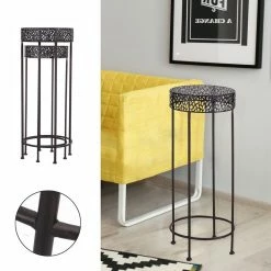 Buy 🌟 ADECO Potted Plant Stand Round Iron Floor Flower Rack Set Of 2 🤩 21 Buy 🌟 ADECO Potted Plant Stand Round Iron Floor Flower Rack Set Of 2 🤩 -Adeco Shop ADECO Potted Plant Stand Round Iron Floor Flower Rack Set of 2 6