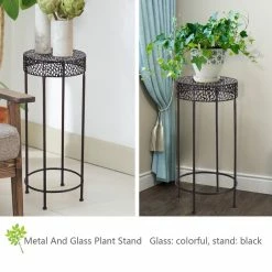 Buy 🌟 ADECO Potted Plant Stand Round Iron Floor Flower Rack Set Of 2 🤩 22 Buy 🌟 ADECO Potted Plant Stand Round Iron Floor Flower Rack Set Of 2 🤩 -Adeco Shop ADECO Potted Plant Stand Round Iron Floor Flower Rack Set of 2 7