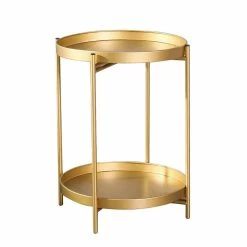 Deals ๐ Adeco Side Table 2-Tier Metal Round End Table With Removable Tray - 17.5""(D)x 17.5""(W)x 20.7""(H) ๐ 12 Deals ๐ Adeco Side Table 2-Tier Metal Round End Table With Removable Tray - 17.5""(D)x 17.5""(W)x 20.7""(H) ๐ -Adeco Shop ADECO Side Table 2 Tier Metal Round End Table with Removable Tray 2