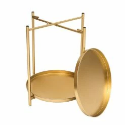 Deals ๐ Adeco Side Table 2-Tier Metal Round End Table With Removable Tray - 17.5""(D)x 17.5""(W)x 20.7""(H) ๐ 16 Deals ๐ Adeco Side Table 2-Tier Metal Round End Table With Removable Tray - 17.5""(D)x 17.5""(W)x 20.7""(H) ๐ -Adeco Shop ADECO Side Table 2 Tier Metal Round End Table with Removable Tray 6