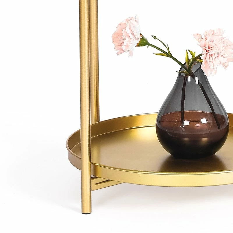 Deals ๐ Adeco Side Table 2-Tier Metal Round End Table With Removable Tray - 17.5""(D)x 17.5""(W)x 20.7""(H) ๐ 10 Deals ๐ Adeco Side Table 2-Tier Metal Round End Table With Removable Tray - 17.5""(D)x 17.5""(W)x 20.7""(H) ๐ - Image 8