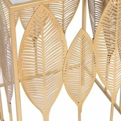 Outlet 🔥 ADECO Square End Table Leaves Metal Coffee Accent Nightstand Set Of 2 🛒 22 Outlet 🔥 ADECO Square End Table Leaves Metal Coffee Accent Nightstand Set Of 2 🛒 -Adeco Shop ADECO Square End Table Leaves Metal Coffee Accent Nightstand Set of 2 8