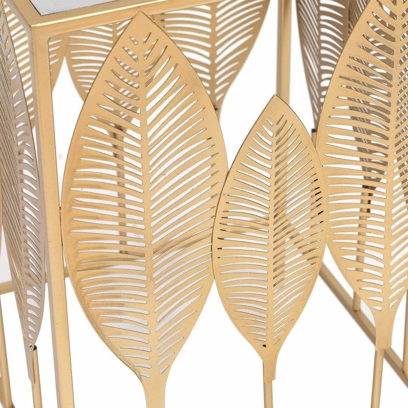 Outlet 🔥 ADECO Square End Table Leaves Metal Coffee Accent Nightstand Set Of 2 🛒 11 Outlet 🔥 ADECO Square End Table Leaves Metal Coffee Accent Nightstand Set Of 2 🛒 - Image 9