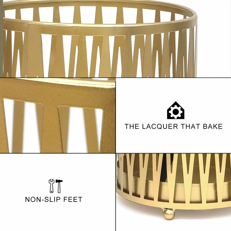 Outlet 😀 ADECO Stand Gold Round RackMetal Umbrella Cane Walk Stick Drip Tray 🔔 11 Outlet 😀 ADECO Stand Gold Round RackMetal Umbrella Cane Walk Stick Drip Tray 🔔 - Image 9