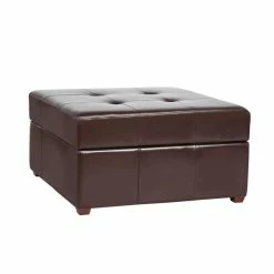 Top 10 ⭐ ADECO Storage Ottoman Square Bench Tufted Footrest For Living Room Velvet Grey 🎁 -Adeco Shop ADECO Storage Ottoman Square Bench Tufted Footrest for Living Room 10