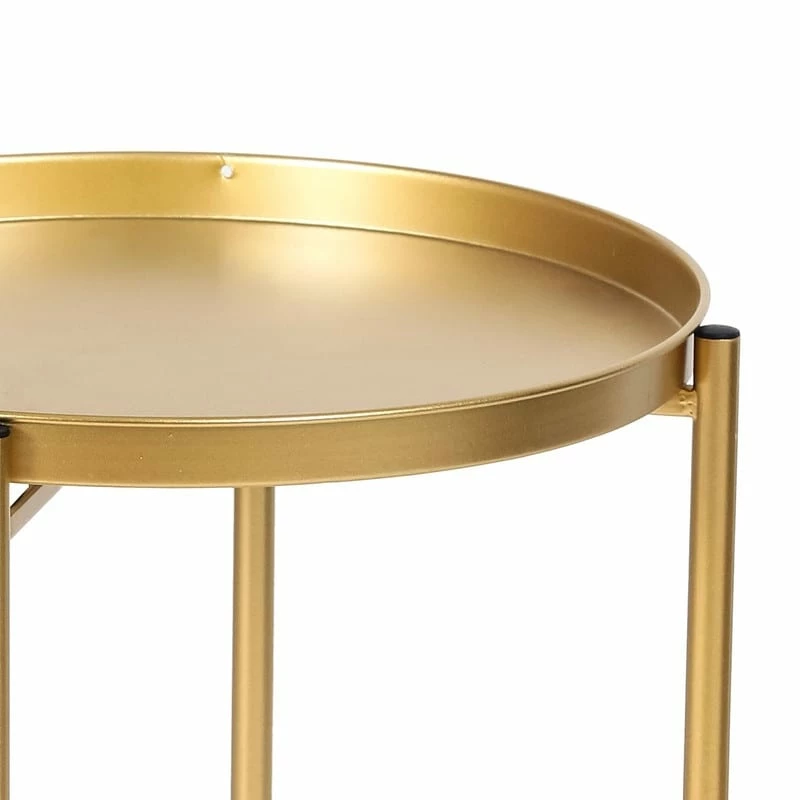 Brand new ๐ Adeco Gold End Table Metal Waterproof Snack Beside Table Accent Coffee Table - 16.9""(D)x 16.9""(W)x 20.5""(H) ๐งจ 16 Brand new ๐ Adeco Gold End Table Metal Waterproof Snack Beside Table Accent Coffee Table - 16.9""(D)x 16.9""(W)x 20.5""(H) ๐งจ - Image 15