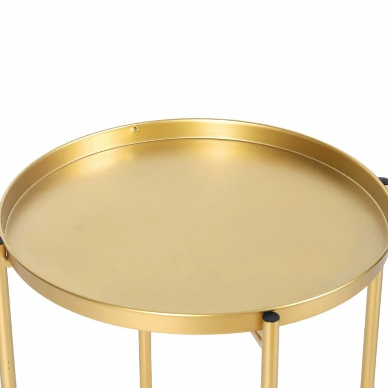 Brand new ๐ Adeco Gold End Table Metal Waterproof Snack Beside Table Accent Coffee Table - 16.9""(D)x 16.9""(W)x 20.5""(H) ๐งจ 15 Brand new ๐ Adeco Gold End Table Metal Waterproof Snack Beside Table Accent Coffee Table - 16.9""(D)x 16.9""(W)x 20.5""(H) ๐งจ - Image 14