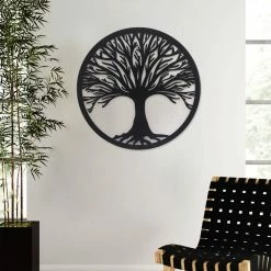 Best reviews of 🛒 ADECO Tree Leaf Metal Wall Art Sculpture Life Home Wall Decor ⌛