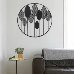 Best Sale 😍 ADECO Tree Of Life Leaves Metal Wall Décor Hanging Art Home Sculpture ✔️