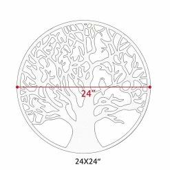 Coupon 😍 ADECO Tree Of Life Metal Wall Hanging Modern Art Sculpture Home Decor 🌟 -Adeco Shop ADECO Tree of Life Metal Wall Hanging Modern Art Sculpture Home Decor 4