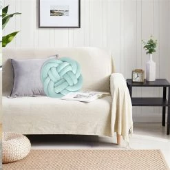 Coupon โญ Adeco 13.7" Modern Velvet Knot Ball Throw Pillow Blue ๐ฅ 17 Coupon โญ Adeco 13.7" Modern Velvet Knot Ball Throw Pillow Blue ๐ฅ -Adeco Shop Adeco 13.722 Modern Velvet Knot Ball Throw Pillow 3